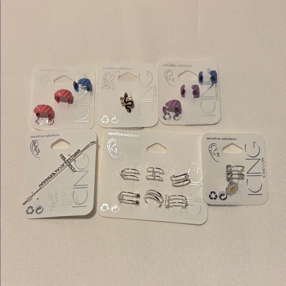 Icing Multicolor Ear Cuff Bundle
